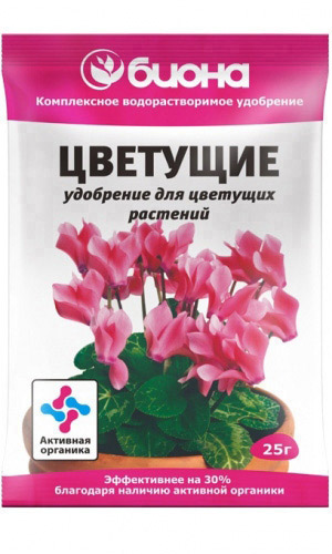 Биона ЦВЕТУЩИЕ 25 г – комплексное водорастворимое удобрение