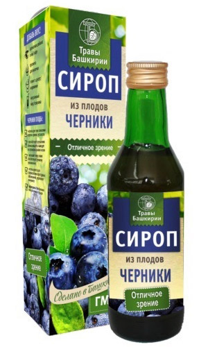 Сироп из плодов ЧЕРНИКИ